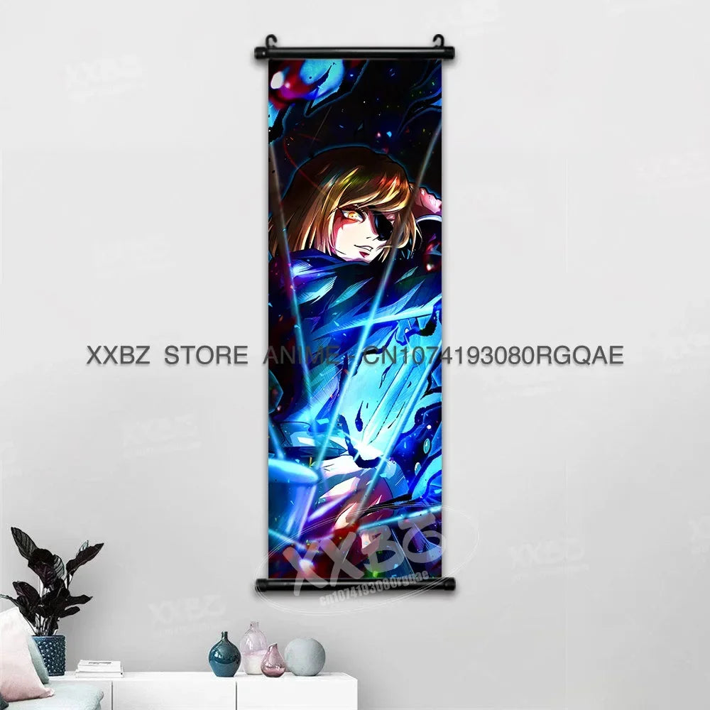 Jujutsu Kaisen Wall Artwork Scroll Picture Print Canvas Home Decor