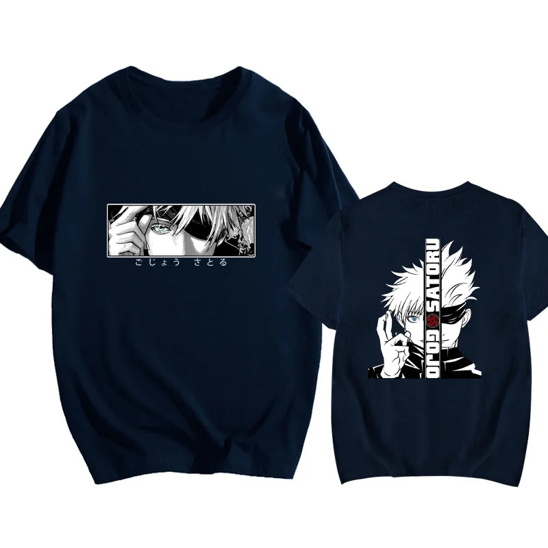 T-shirt graphique animé Satoru Gojo