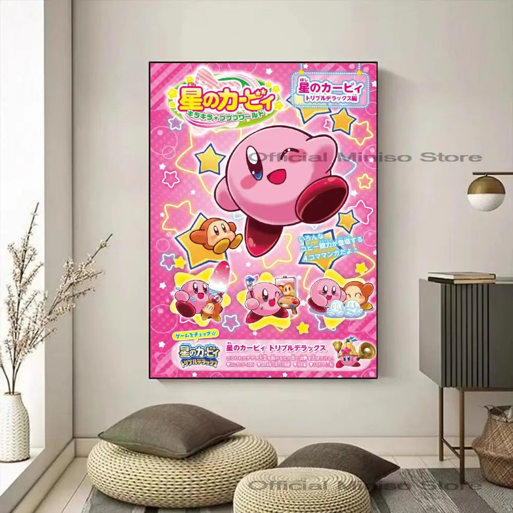 Cartoon Cute K-Kirby Poster Paper Print Art Painting Decoration