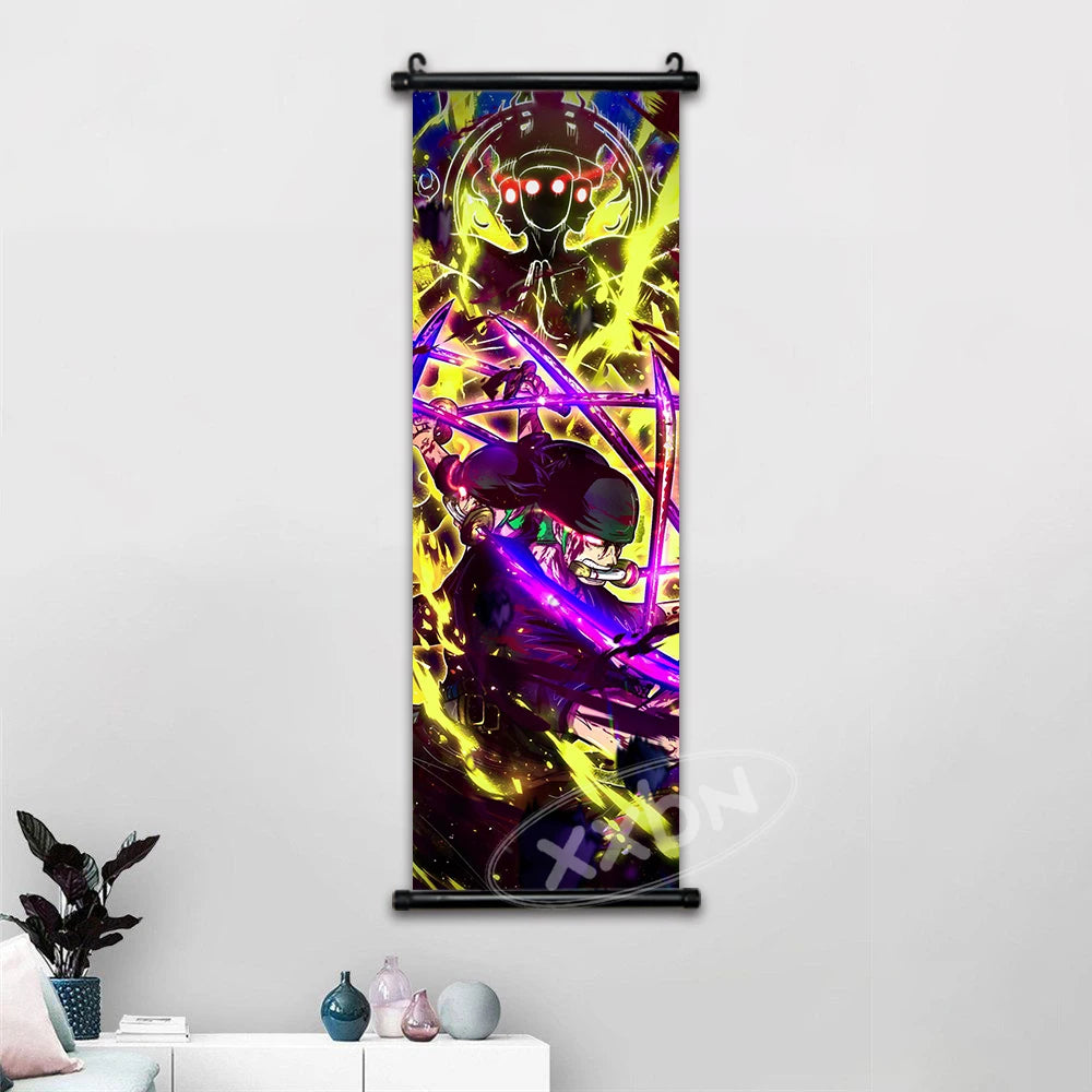 One Piece Anime Wall Art Interior Canvas Prints Zoro Painting Luffy Gear 5 Poster