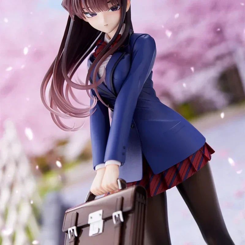 Figurine Anime Komi Shouko de 25 cm - Modèle en PVC en uniforme de Can't Communicate | Figurine d'action Kawaii Komi-san et ornement cadeau