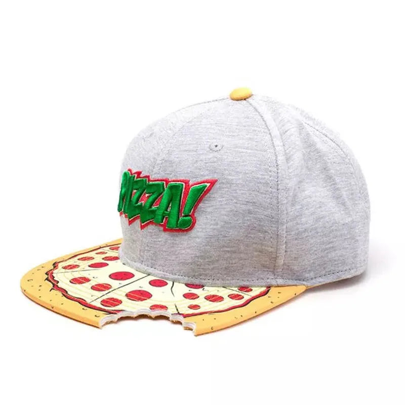 PANGKB Difuzed Cartoon Big Eyes Cookie Bite Snapback-Mütze – Verstellbare Outdoor-Sportkappe