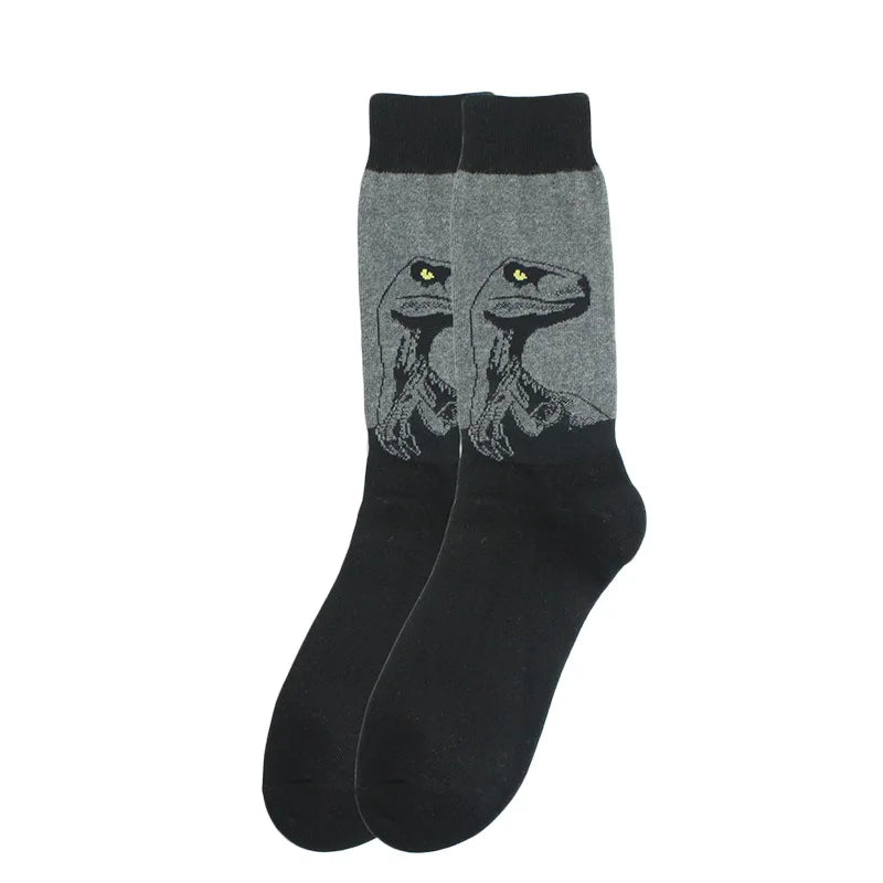 Stylische Baumwollsocken farbige Rollschuhsocken Haifischgeometrie