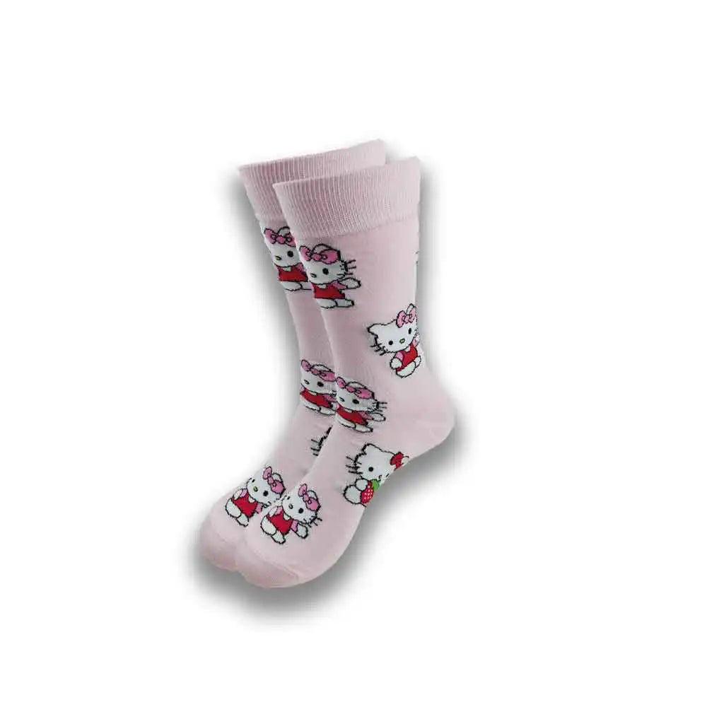 Cartoon-Langsocken – Fröhliche Anime-Crew-Socken mit coolen Street-Fashion-Designs