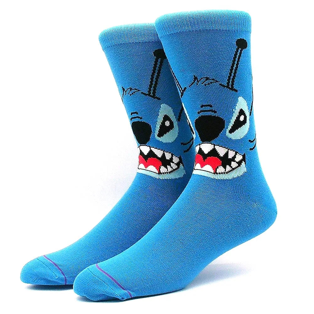 Modische Anime-Socken – Lustiger Hip-Hop-Stil mit hochwertigen Cartoon-Mustern