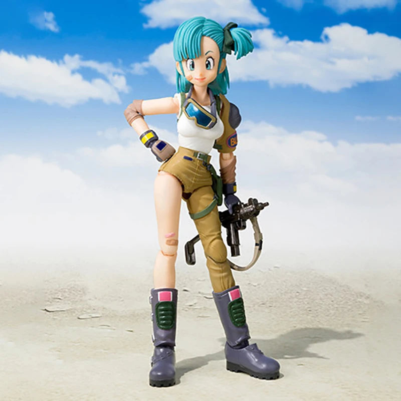 13,5 cm Anime Dragon Ball Figuren Bulma Goku Action Figur Bewegliche PVC Sammlung