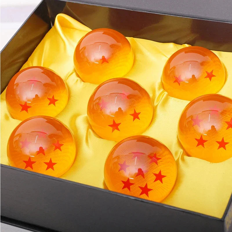 Dragon Ball Z 7-teiliges 3,5 cm großes Harzball-Set – Anime-Sammelmodell im Maßstab 1:1 und Wunschspielzeug-Geschenk