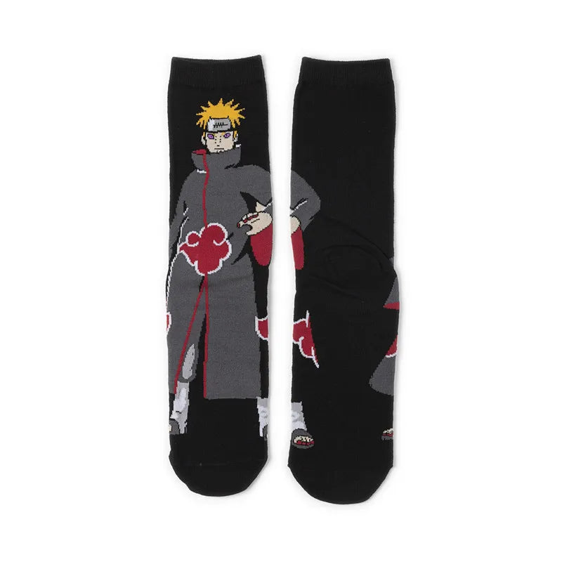 Socken mit Anime-Cartoon-Charakteren für Herren – Cosplay-Skateboard-Stil