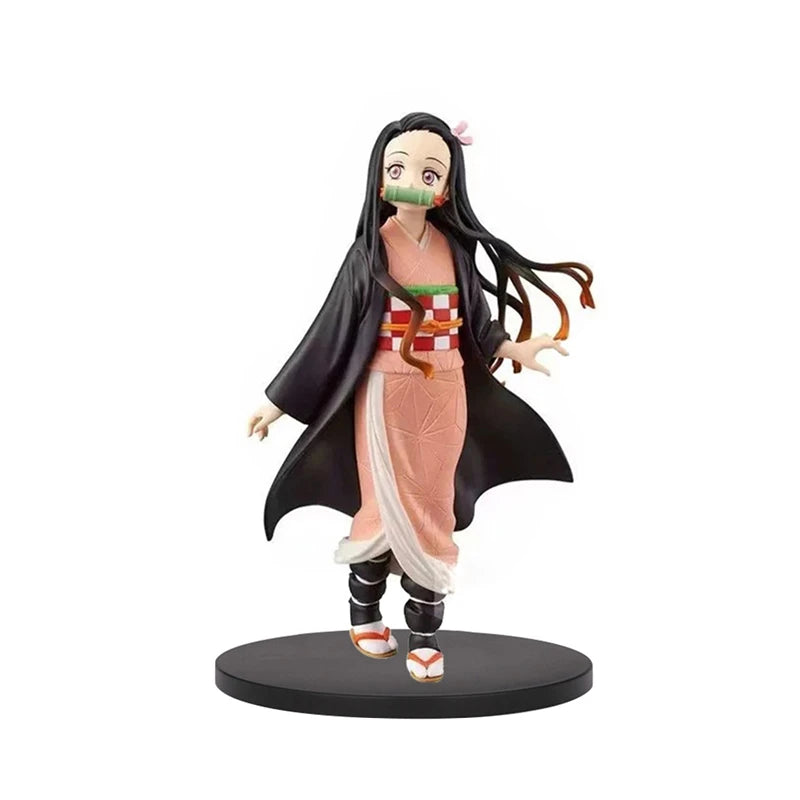 Anime Demon Slayer Figur Kamado Tanjirou Nezuko Actionfiguren Modell Figur