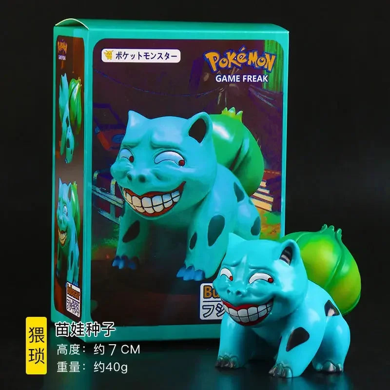 TOMY Pokemon Lustige Freak Pikachu Bulbasaur Anime Action Figur Modell Spielzeug