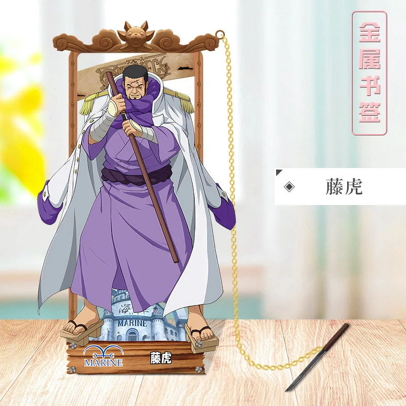 ONE PIECE Metal Bookmarks with Various Cartoon Characters for Cosplay