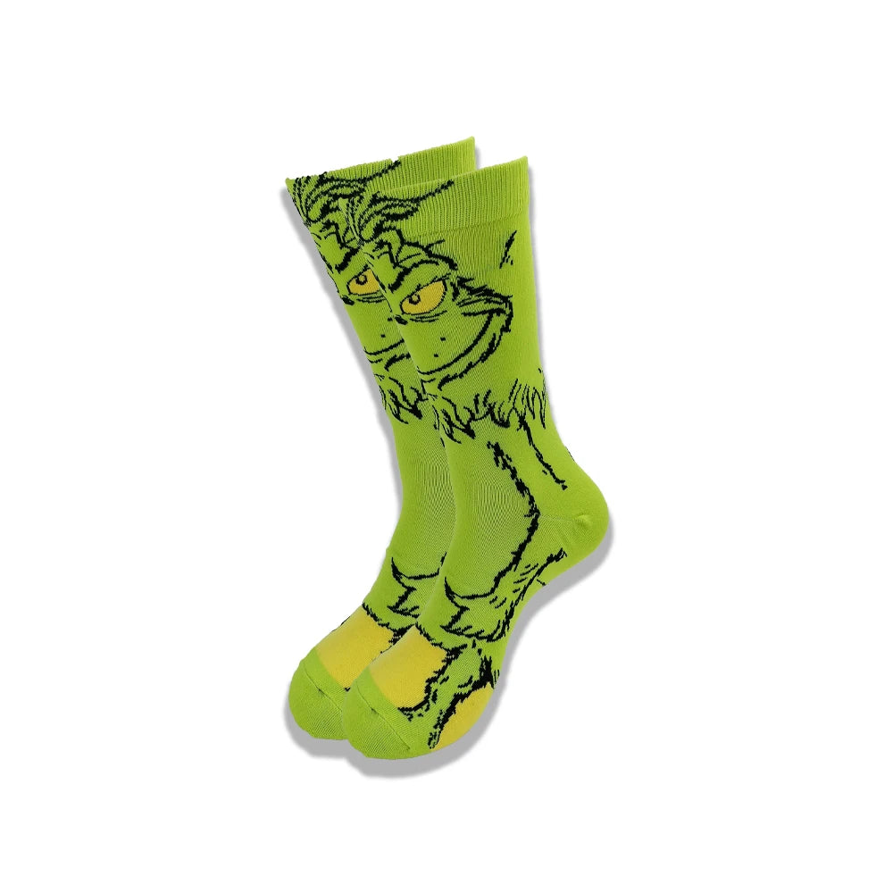 Neue lustige Cartoon-Anime-Socken – 200-Nadel-Baumwolle, atmungsaktiver Hip-Hop-Stil für Männer und Frauen