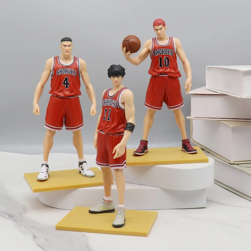 Slam Dunk Figurine Anime Sakuragi Hanamichi Hisashi Mitsui Ryota Miyagi Takenori Akagi Figurine jouet 17 cm