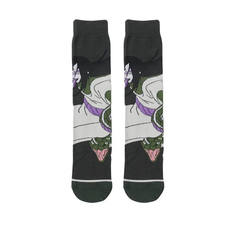Socken mit Anime-Cartoon-Charakteren für Herren – Cosplay-Skateboard-Stil