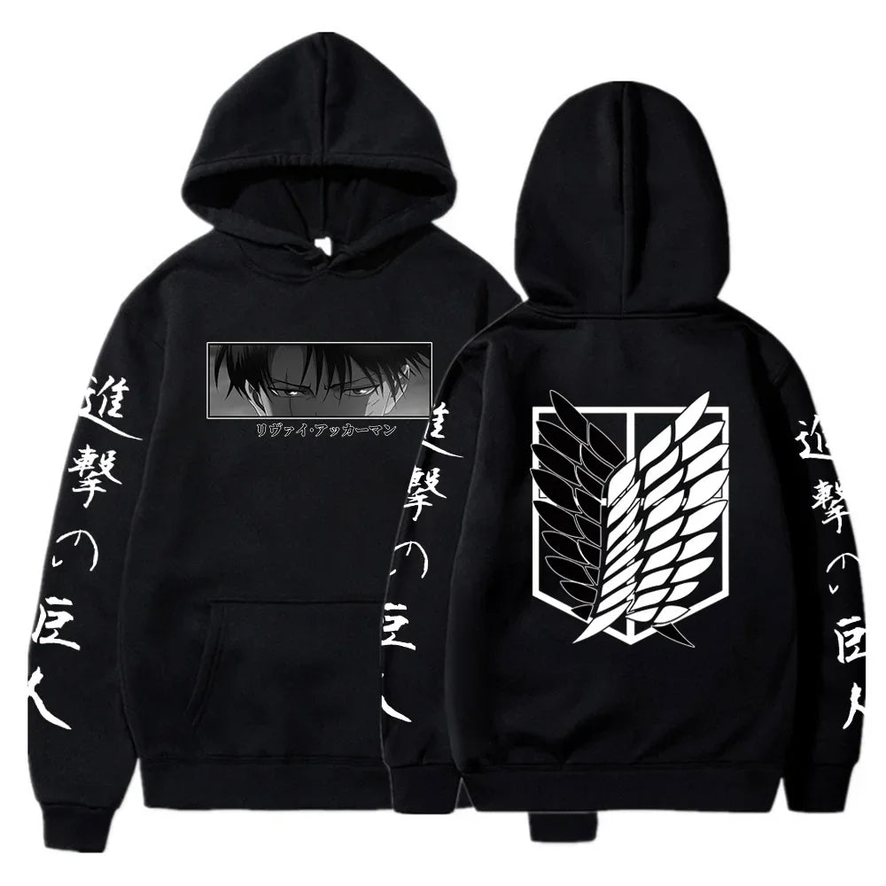 Attack on Titan Anime Hoodie mit Reißverschluss – Europäischer und amerikanischer Sportmantel, Rollenspielkleid für Herren