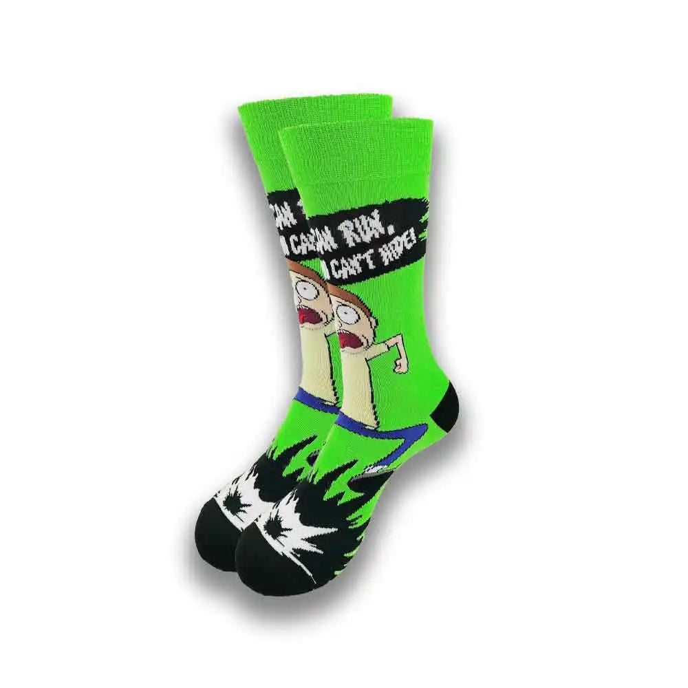 Cartoon-Langsocken – Fröhliche Anime-Crew-Socken mit coolen Street-Fashion-Designs