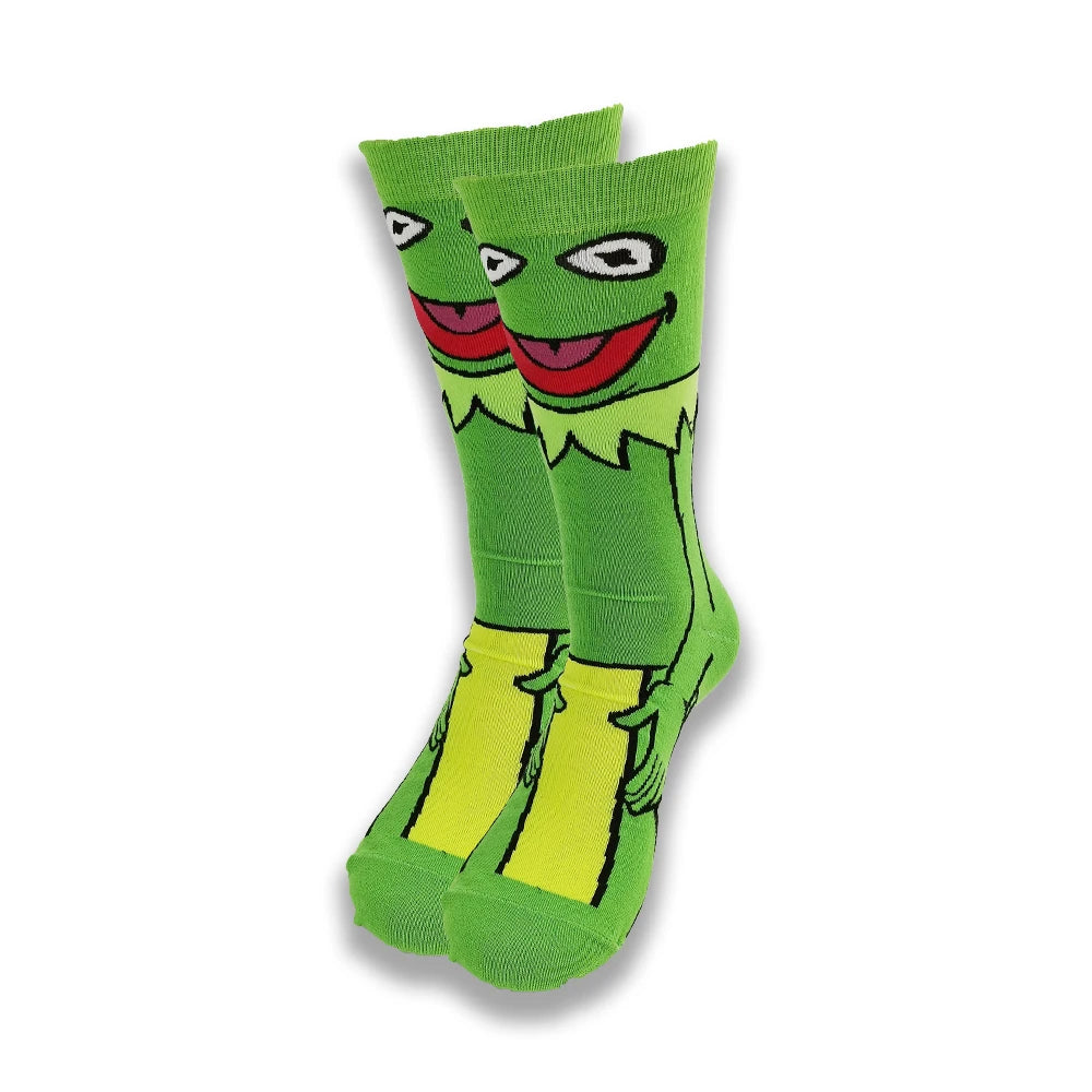 Lustige Socken mit Cartoon-Anime-Print – Personalisierter atmungsaktiver Baumwoll-Hip-Hop-Stil für Männer und Frauen