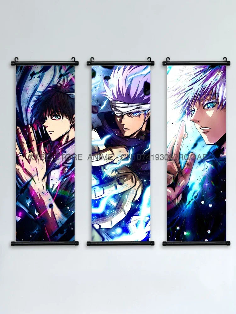 Jujutsu Kaisen Wall Artwork Scroll Picture Print Canvas Home Decor
