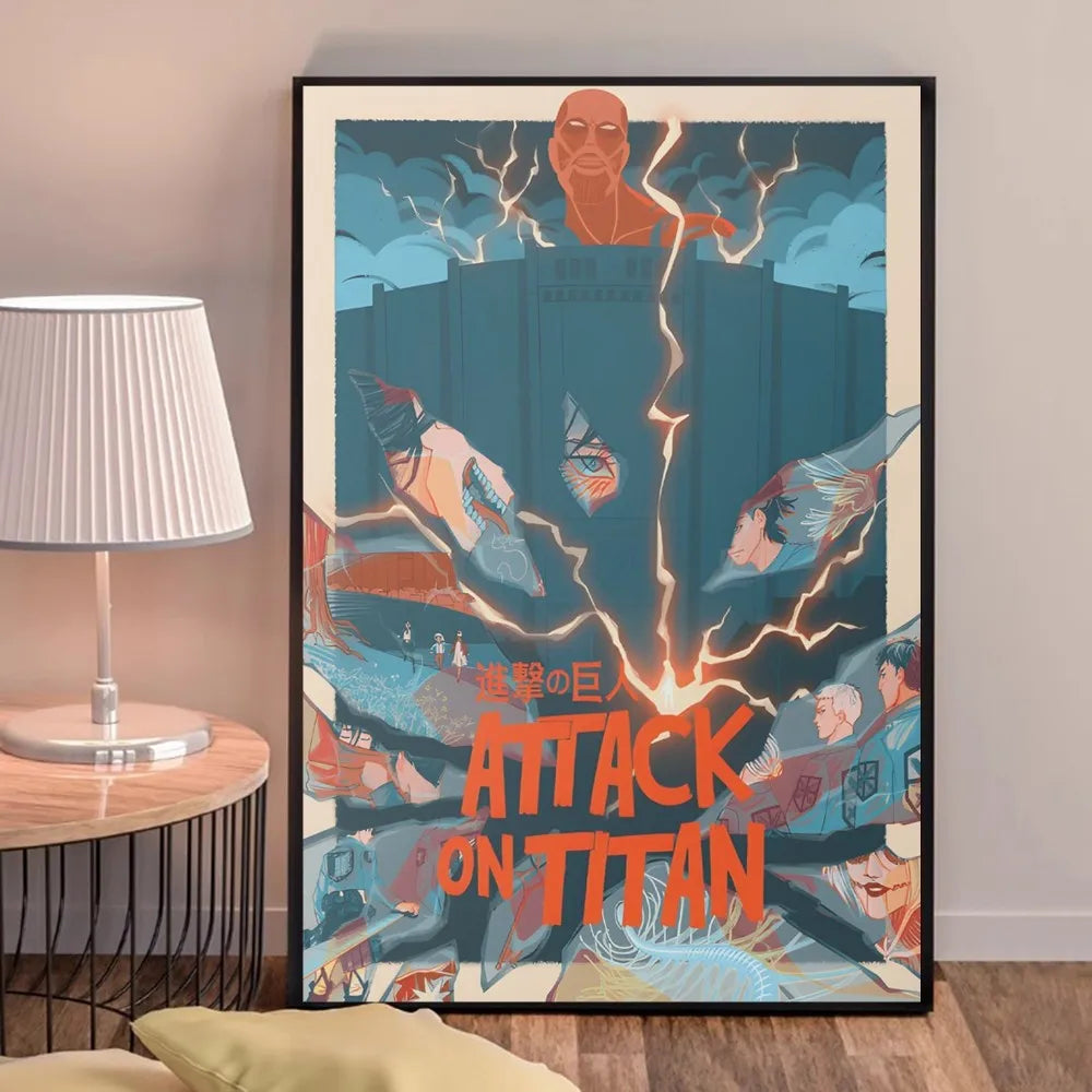 Anime A-Attack on Titans Poster, hochwertige Drucke, Wandkunst, Heimdekoration