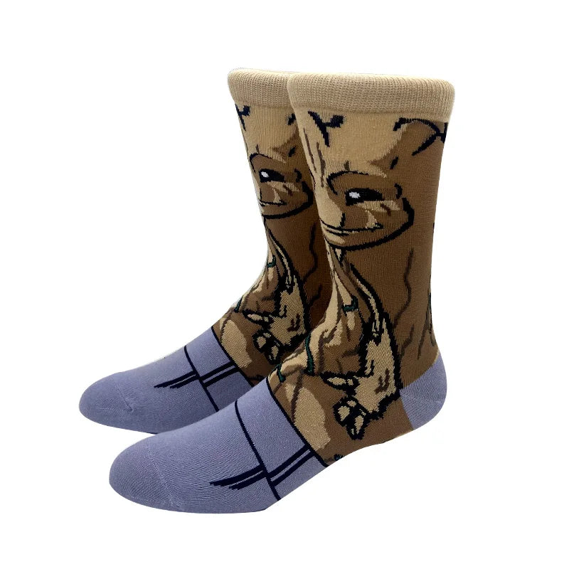 Neue Marvel Anime-Filmsocken – Lange Cosplay-Wadensocken aus Baumwolle für Männer und Frauen, Hip-Hop-Stil