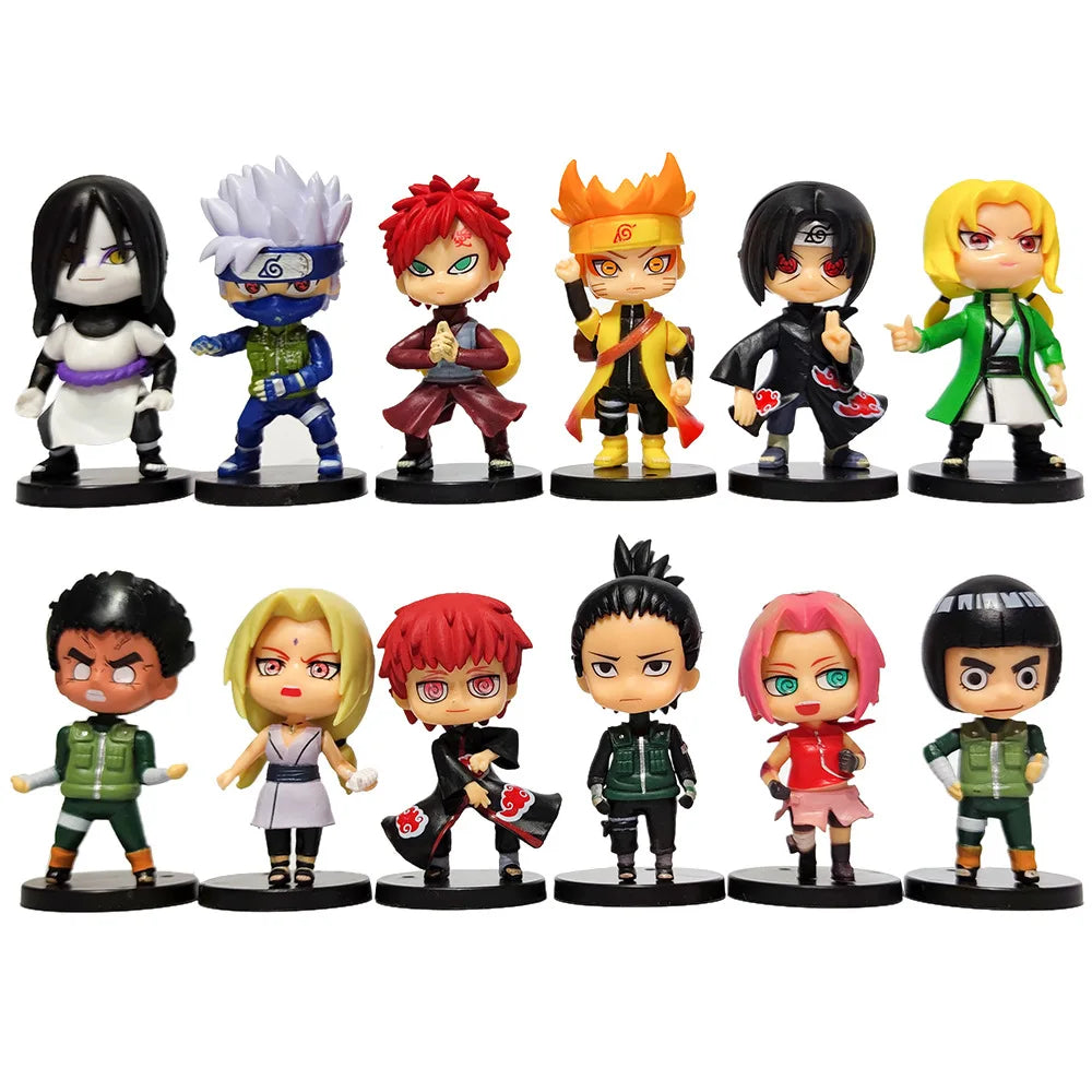 12 Naruto Shippuden Q-Version-Figuren – Hinata, Sasuke, Itachi und mehr