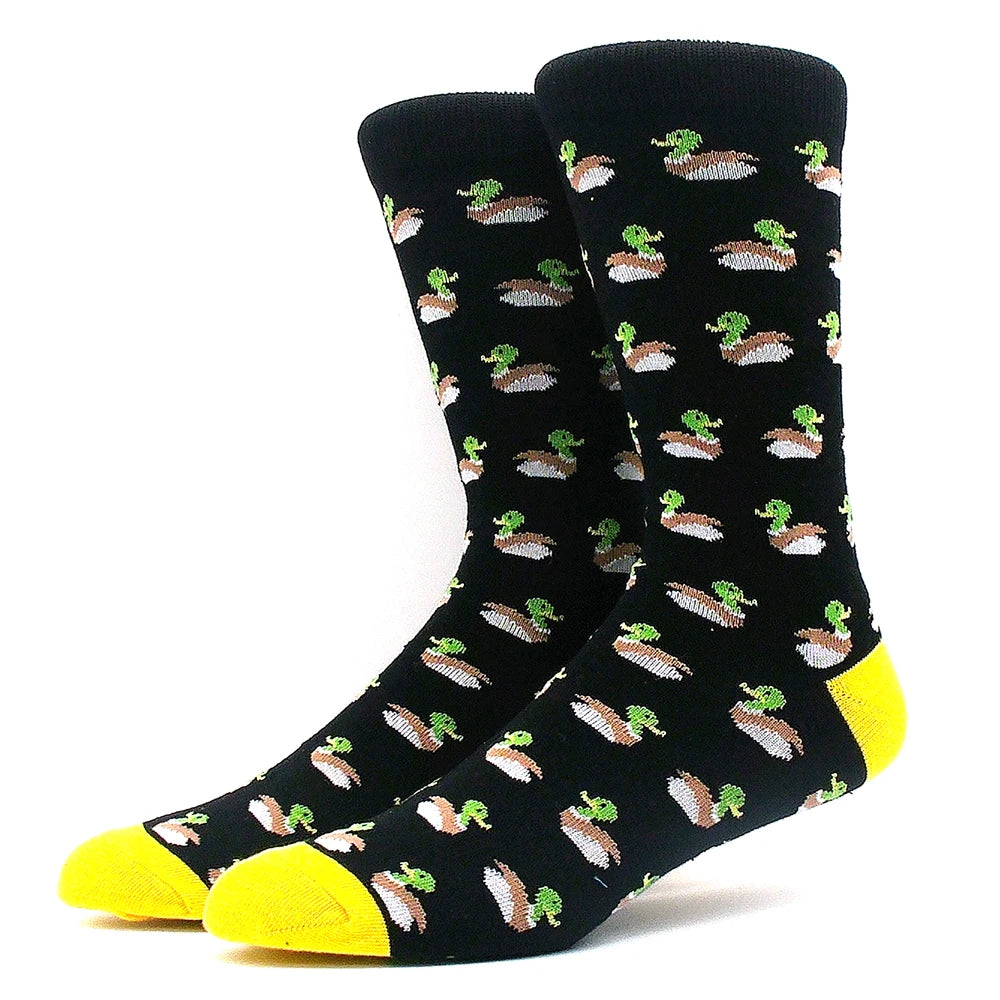 Lustige Alien- und Dinosauriersocken aus Baumwolle – Crazy Shark & Planet Designs