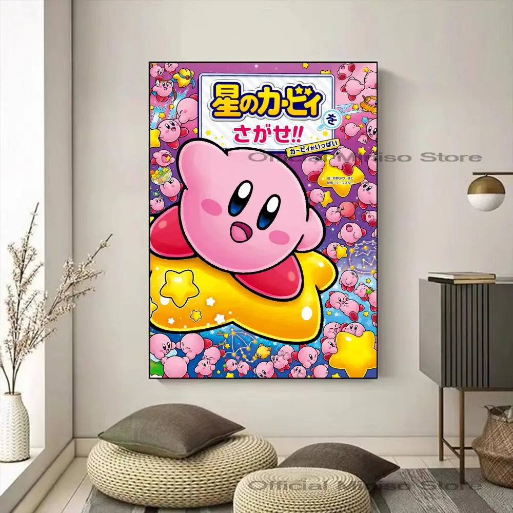 Cartoon Cute K-Kirby Poster Paper Print Art Painting Decoration