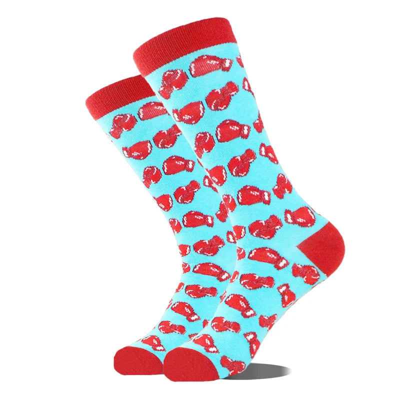 Design Ente Lustige Socken Männer Glücklich Musik Bier Zahn Panda Pinguin