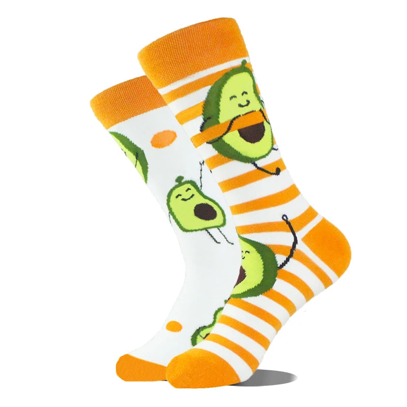 AB Happy Cotton Chaussettes amusantes Panda Duck Crazy Design Sokken