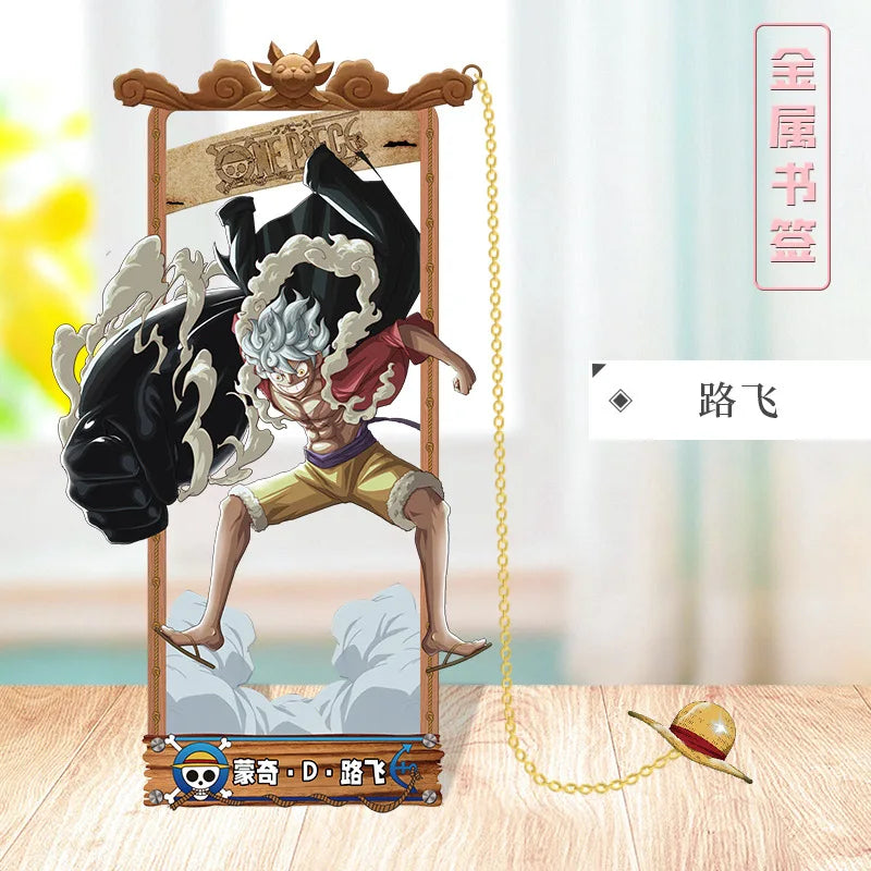 ONE PIECE Metal Bookmarks with Various Cartoon Characters for Cosplay