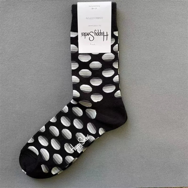 Diamond Check Happy Socks für Herren – Geometrische Sportsocken aus Baumwolle (Größe 41–46)