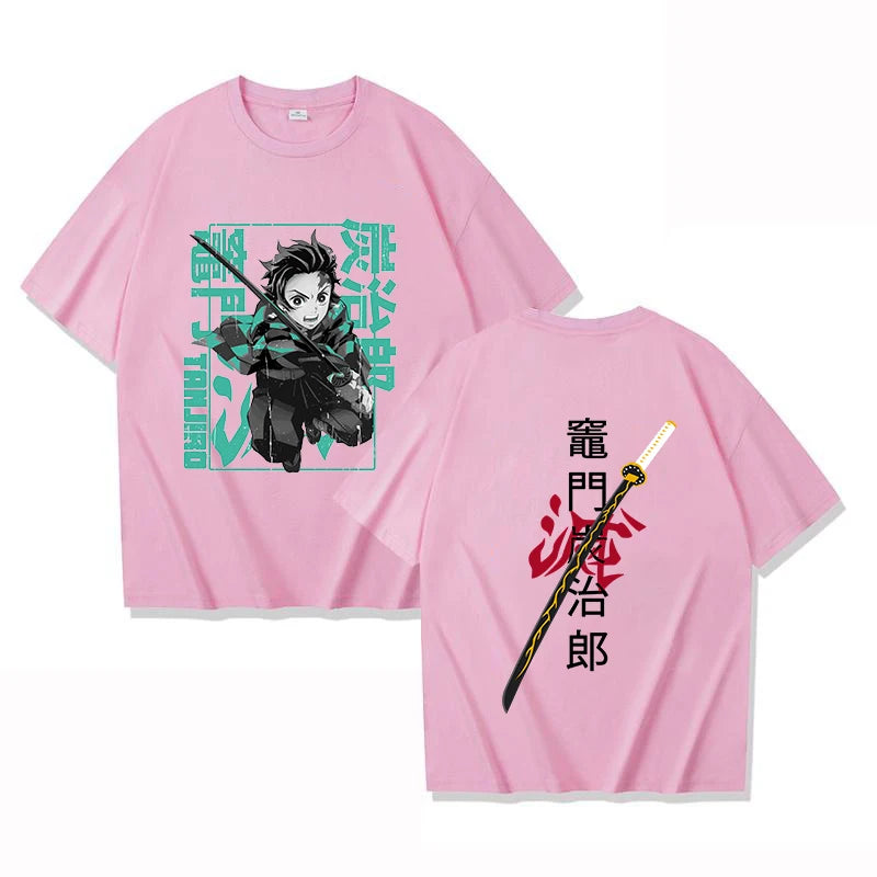 Kamado Tanjirou Graphic T-Shirt Cool Anime Summer Tee