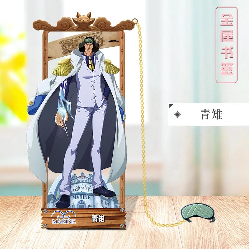 ONE PIECE Metal Bookmarks with Various Cartoon Characters for Cosplay