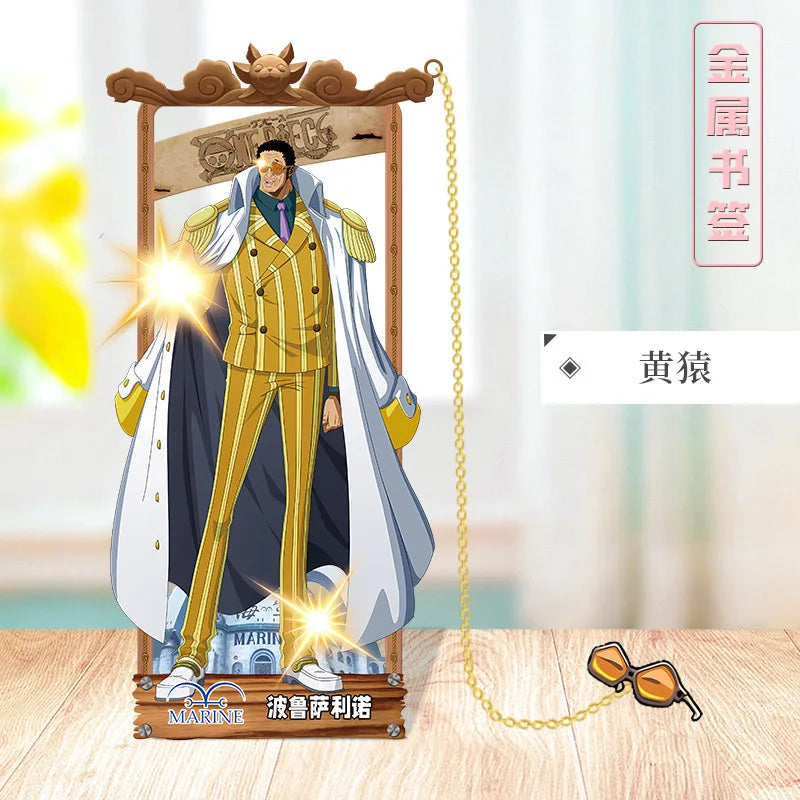 ONE PIECE Metal Bookmarks with Various Cartoon Characters for Cosplay