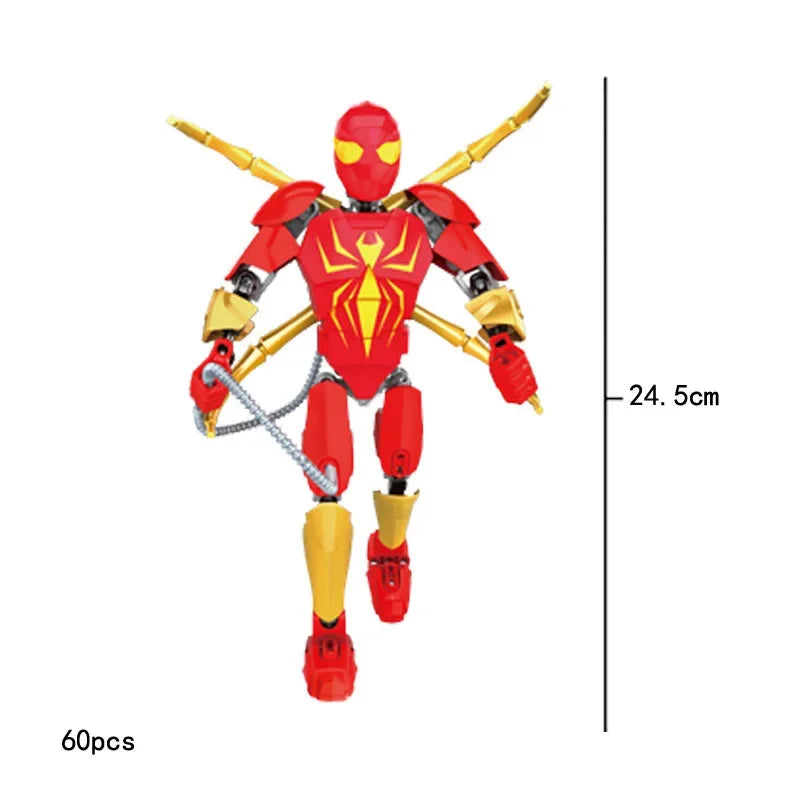 Figurine de héros à construire Iron Big Assembly Figures Action Toys Compatible avec la collection Lego