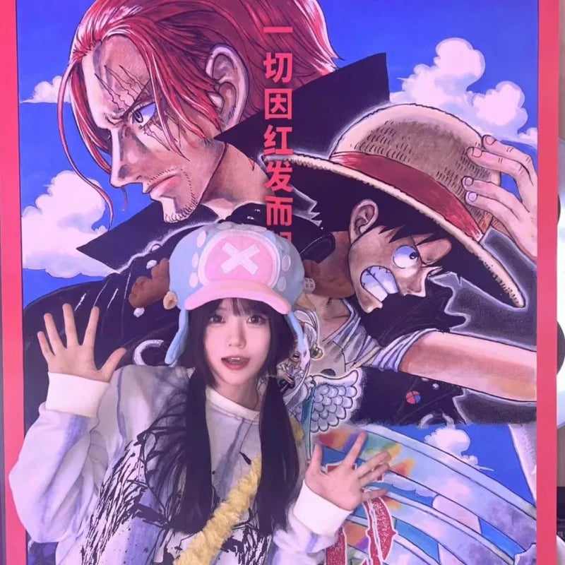 Anime Kawaii Chopper Plüsch Cosplay Mütze – Baumwoll Wintermütze für Erwachsene, Unisex Modeaccessoires