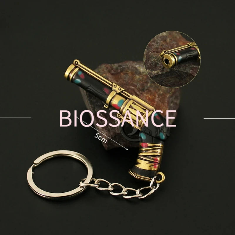 BIOSSANCE Exquisiter Jinx-Schlüsselanhänger mit Zeichentrick-Animation – Sharpshooter Arcane-Design für Männer und Frauen, Schmuckgeschenk