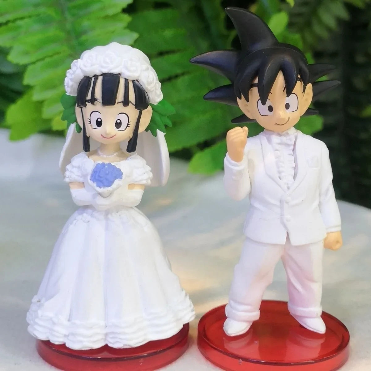 Figurine d'action de mariage originale de Son Goku Chichi pour enfants