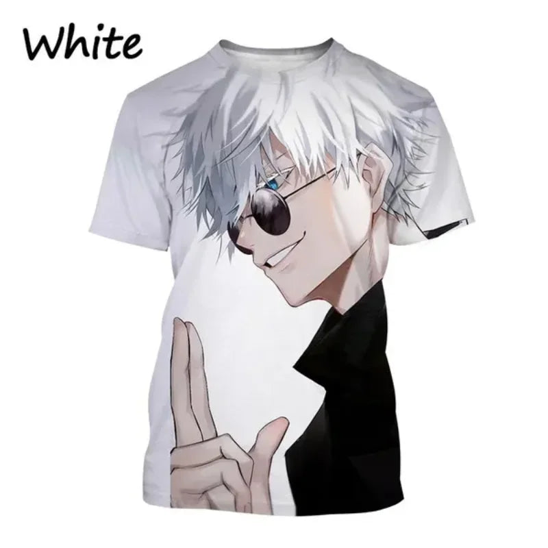 T-shirt Gojo et Yuji de style Harajuku