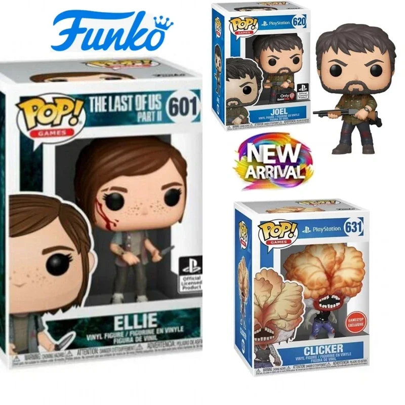 Neu eingetroffen!!! Funko Pop!!! The Last of us Playstation-Figur Ellie Joel Clicker Vinyl-Actionspielzeug