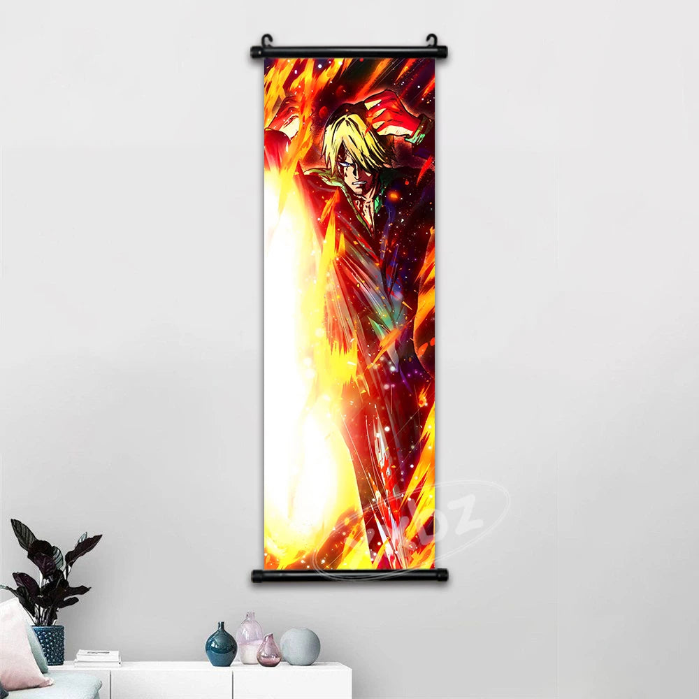 One Piece Anime Wall Art Interior Canvas Prints Zoro Painting Luffy Gear 5 Poster