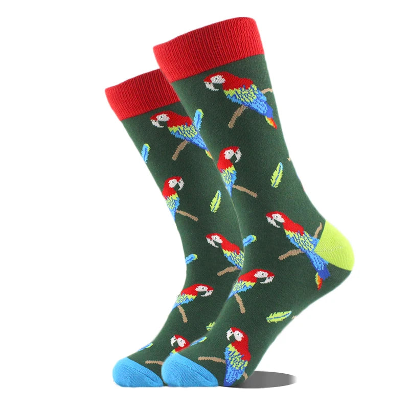 Design Ente Lustige Socken Männer Glücklich Musik Bier Zahn Panda Pinguin