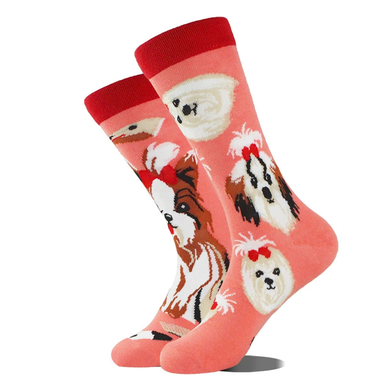 AB Happy Cotton Chaussettes amusantes Panda Duck Crazy Design Sokken