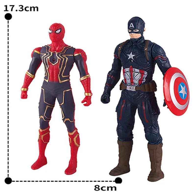 Avengers-Superhelden-Actionfiguren – Spider-Man, Iron Man, Hulk, Captain America – Sammelspielzeug