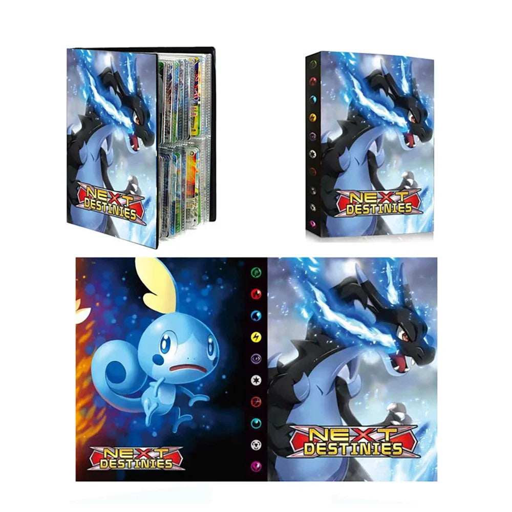Karte Album Charizard 240/432Pcs Buch Karte Brief Eevee Halter Binder Anime Karten Protector Notebook