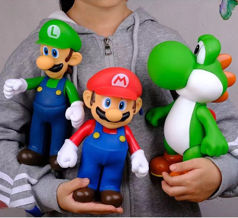 39 cm große Super Mario Bowser-Actionfigur – großes PVC-Sammelspielzeug