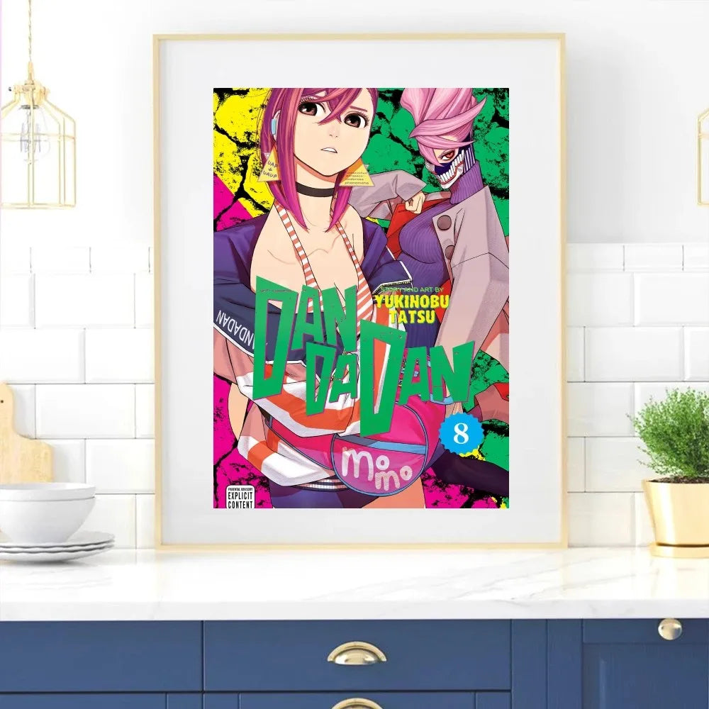 Bilibili Anime Dandadan Poster Home Room Decor Aesthetic Art Wall Painting Stickers