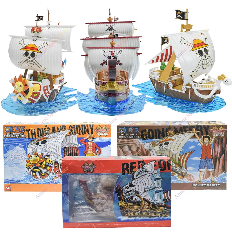 18cm Anime One Piece Figur Piratenschiff Spielzeug Actionfiguren