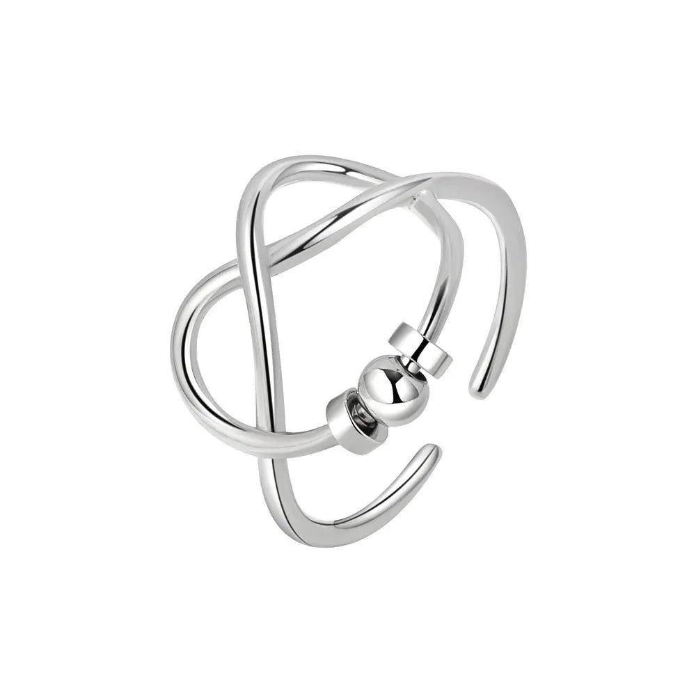SMJEL Anti-Stress-Angst-Fidget-Spinner-Ring – verstellbarer rotierender Schmuck für Frauen | Entspannung und stilvolle Geschenke
