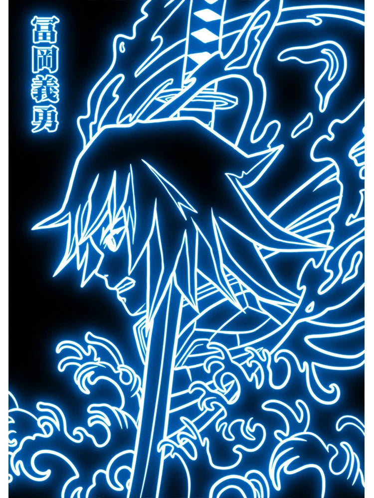Neon-Stil Poster Leinwand Malerei Japan Anime Cartoon Figur Wandkunst für Wohnzimmer Home Decor ungerahmt